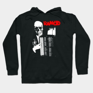 skull punk piano red type Hoodie